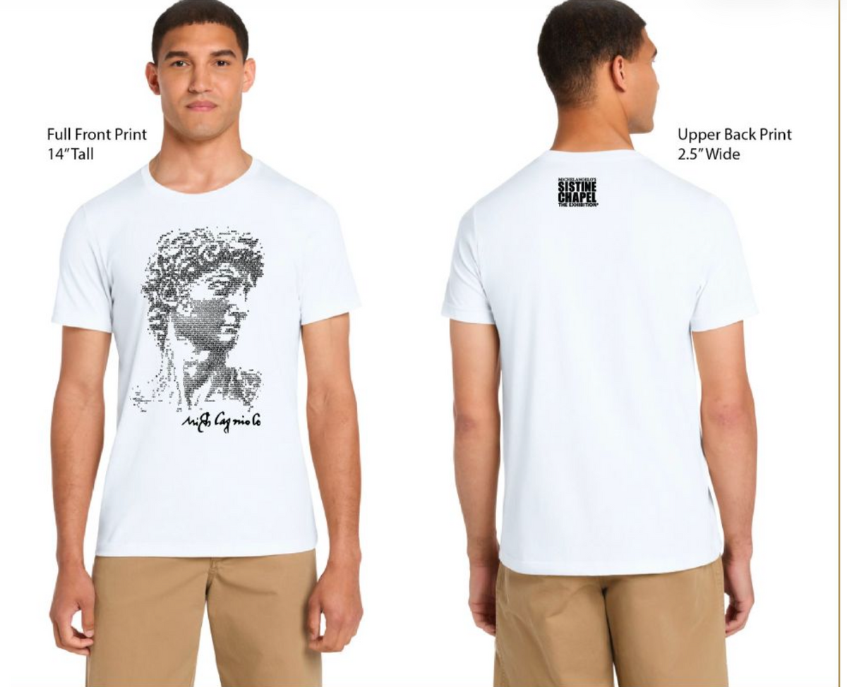 White T-shirt- David by Michael Angelo